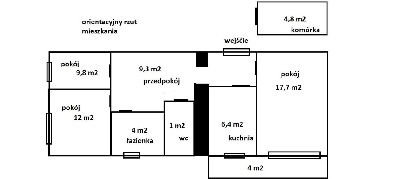 Mieszkanie 3-pokojowe Warszawa Bródno, ul. Aleksandra Kowalskiego. Zdjęcie 2