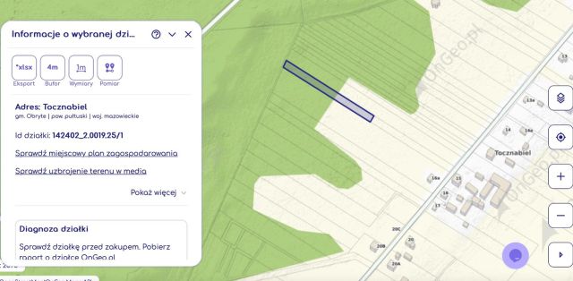 Działka rolna Tocznabiel. Zdjęcie 1