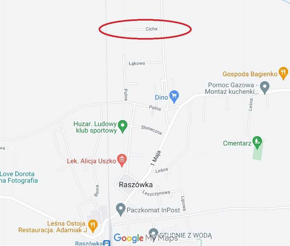 Działka budowlana Raszówka. Zdjęcie 2