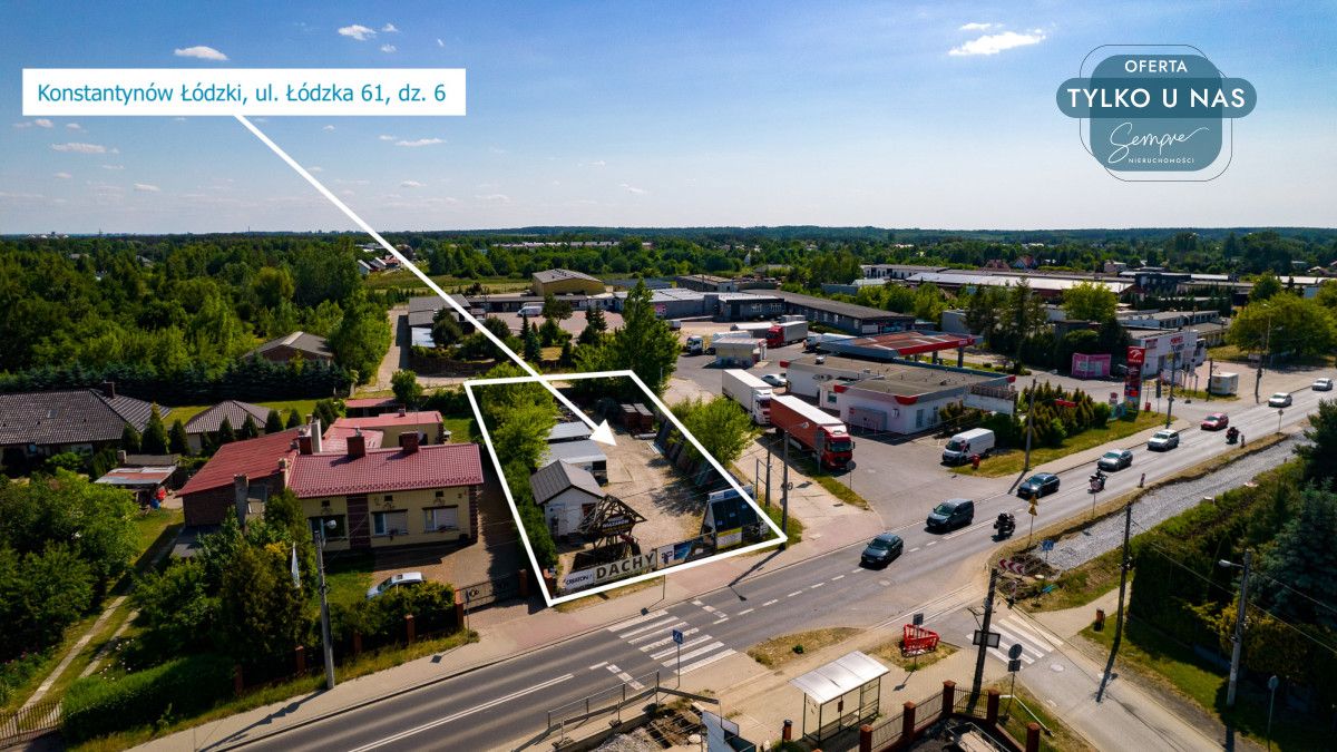 Działka inwestycyjna Konstantynów Łódzki, ul. Łódzka. Zdjęcie 4