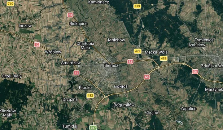 Działka inwestycyjna Sieradz