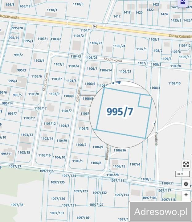 Działka budowlana Koronowo, ul. Modrakowa. Zdjęcie 1