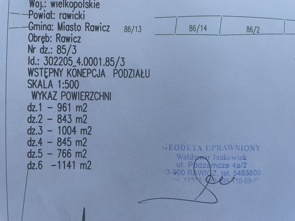 Działka budowlana Rawicz. Zdjęcie 3