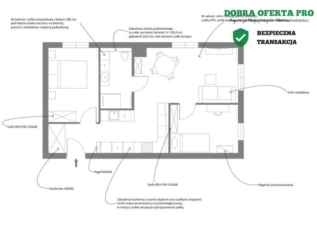 Mieszkanie 3-pokojowe Gdańsk Ujeścisko, ul. Przemyska. Zdjęcie 5