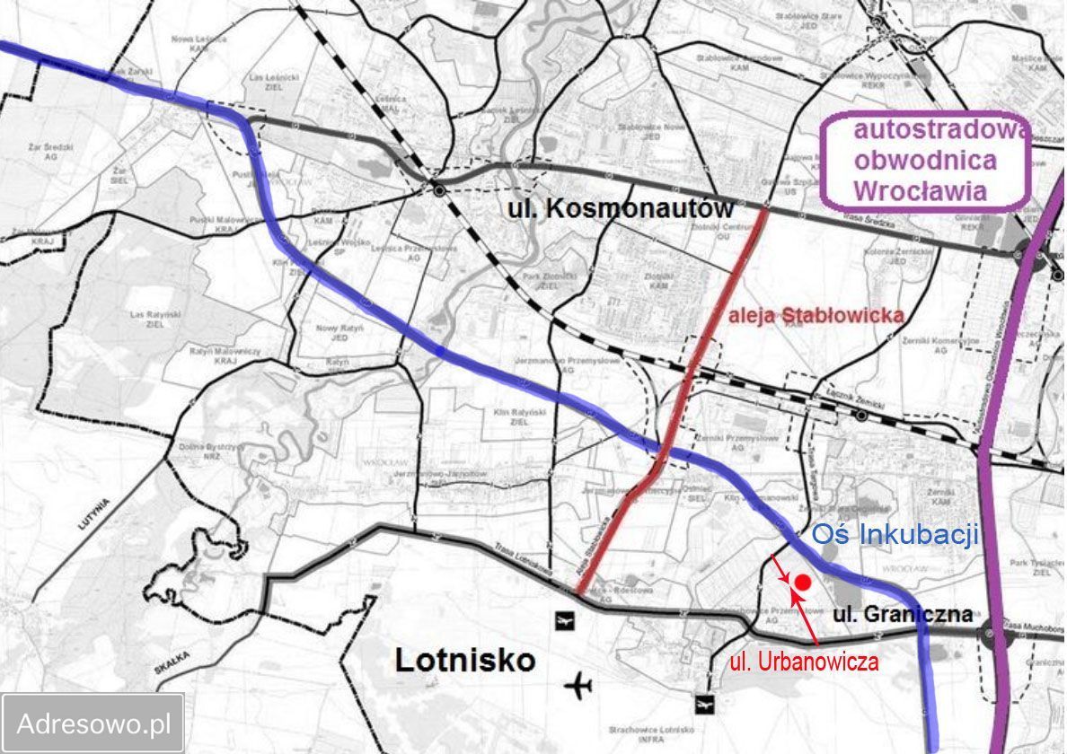 Działka inwestycyjna Wrocław Fabryczna, ul. gen. Witolda Urbanowicza. Zdjęcie 4