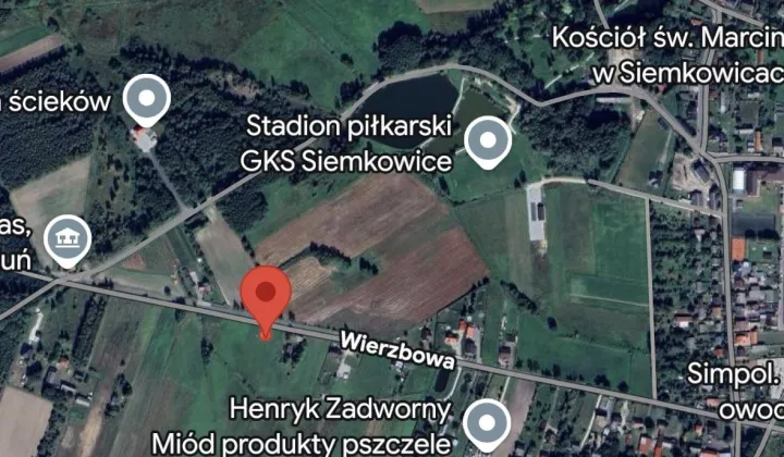 Działka budowlana Siemkowice Mokry Las, ul. Wierzbowa