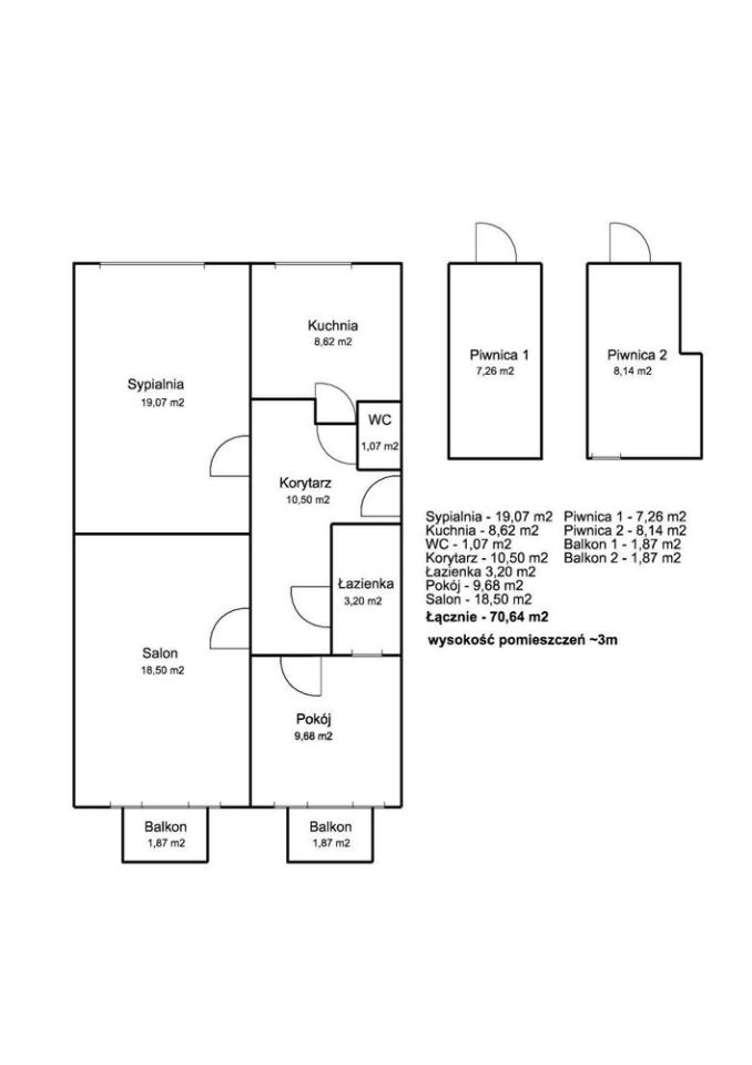 Mieszkanie 3-pokojowe Kostrzyn nad Odrą. Zdjęcie 7