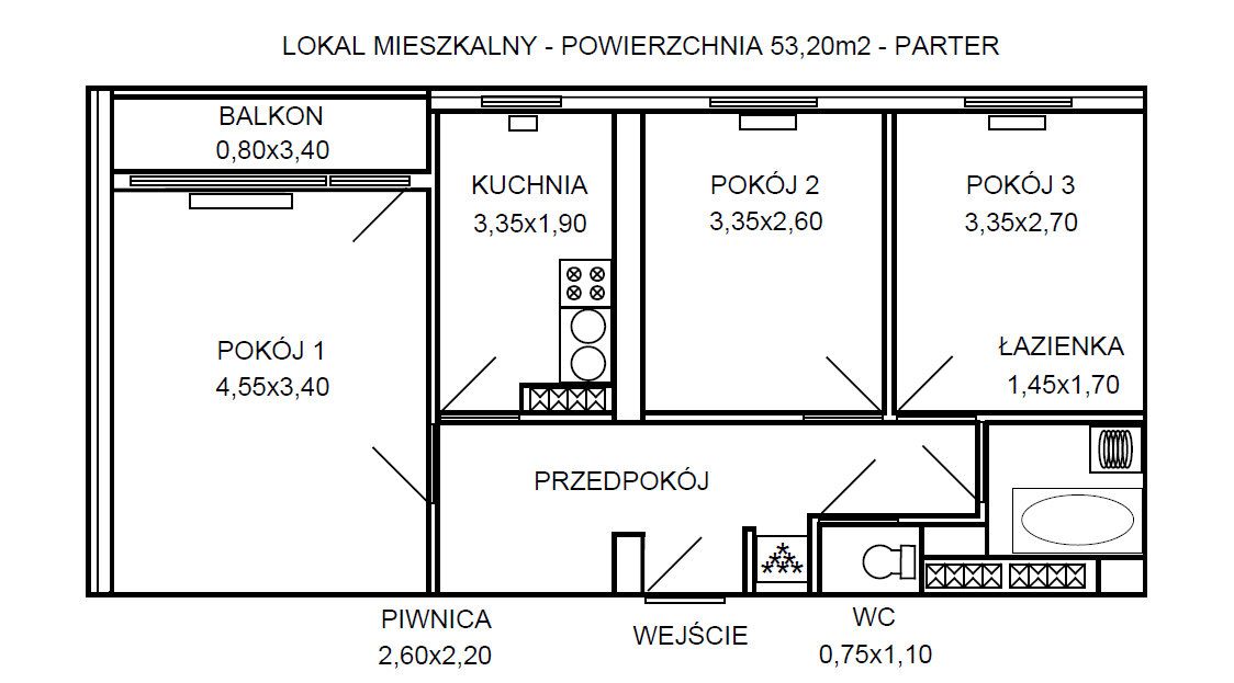 Mieszkanie 3-pokojowe Przemyśl Zasanie, ul. Zygmunta Noskowskiego