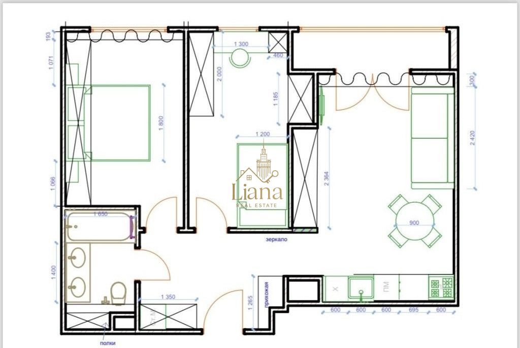 Mieszkanie 3-pokojowe Warszawa Wilanów, ul. Oś Królewska. Zdjęcie 11