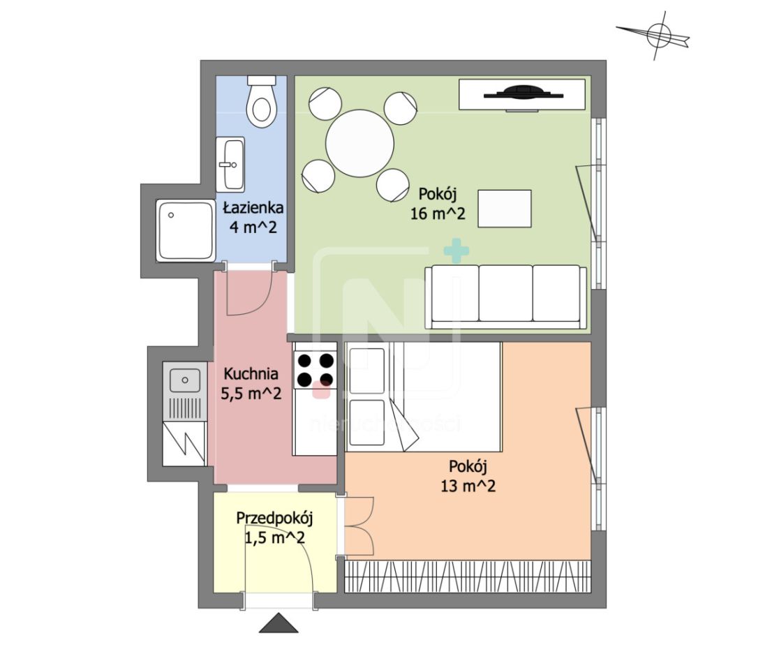 Mieszkanie 2-pokojowe Warszawa Praga, al. Jerzego Waszyngtona. Zdjęcie 14