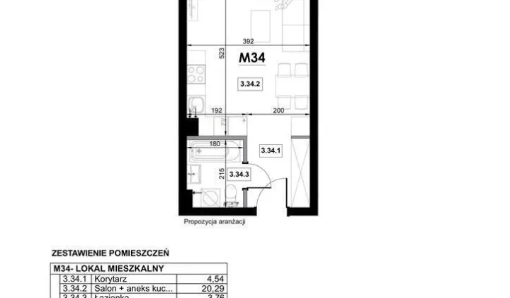 Mieszkanie 1-pokojowe Siemianice, ul. Graniczna