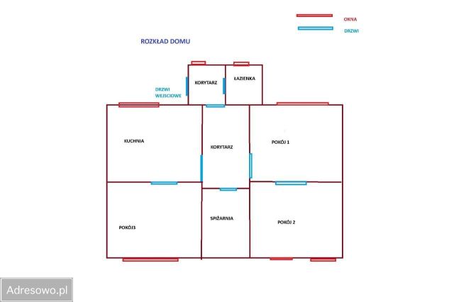 dom wolnostojący, 3 pokoje Poźrzadło Wielkie. Zdjęcie 1