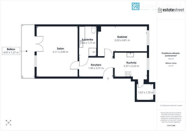 Mieszkanie 2-pokojowe Kraków Kliny, ul. Komuny Paryskiej. Zdjęcie 19