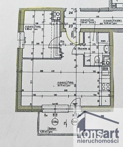 Mieszkanie 2-pokojowe Szczecin Pomorzany, al. Powstańców Wielkopolskich. Zdjęcie 11