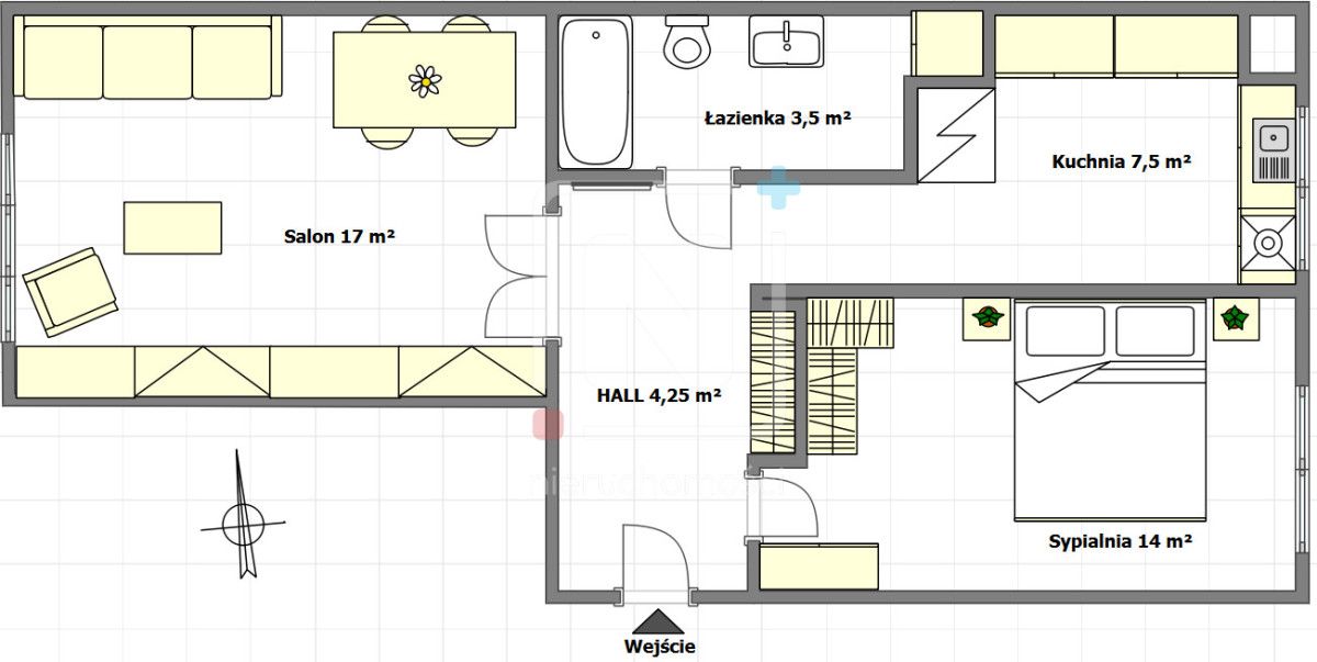 Mieszkanie 2-pokojowe Warszawa Mokotów, ul. Kwiatowa. Zdjęcie 14