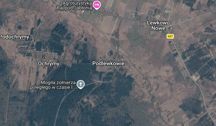 Działka rolna Podlewkowie