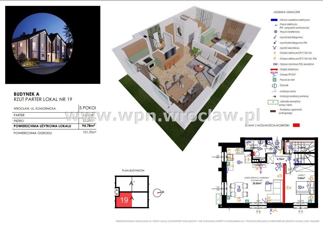bliźniak, 5 pokoi Wrocław Fabryczna. Zdjęcie 4