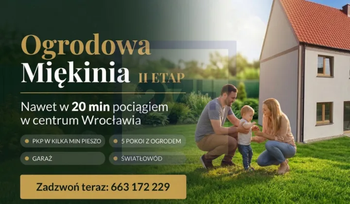 dom szeregowy, 5 pokoi Miękinia, ul. Osiedlowa