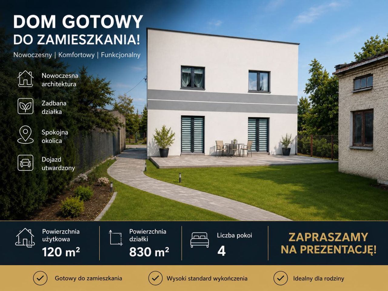dom wolnostojący, 4 pokoje Sochaczew Chodaków, ul. Fryderyka Chopina. Zdjęcie 2