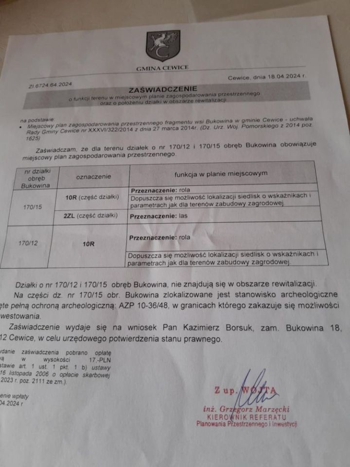 Działka budowlana Bukowina. Zdjęcie 6