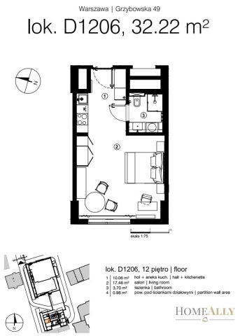 Mieszkanie 1-pokojowe Warszawa Wola, ul. Grzybowska. Zdjęcie 17