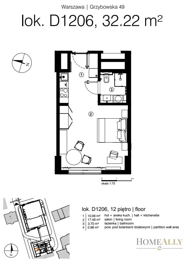Mieszkanie 1-pokojowe Warszawa Wola, ul. Grzybowska. Zdjęcie 17