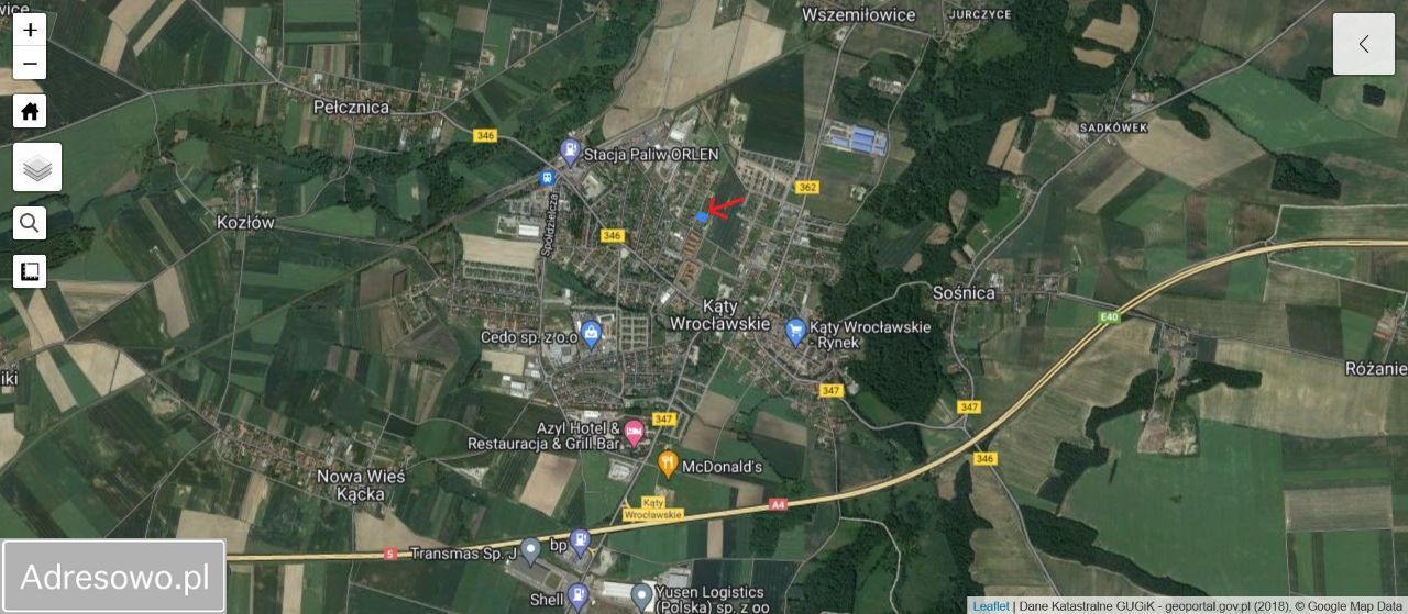 Działka budowlana Kąty Wrocławskie, ul. Akacjowa. Zdjęcie 2