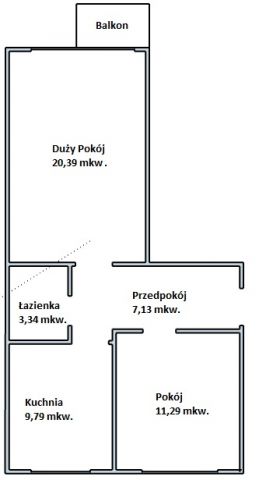Mieszkanie 2-pokojowe Białystok Piaski, ul. Zwierzyniecka. Zdjęcie 1