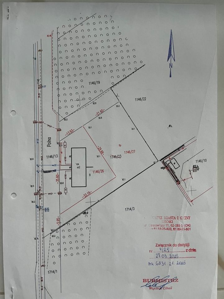 Działka budowlana Skoki, ul. Polna. Zdjęcie 4