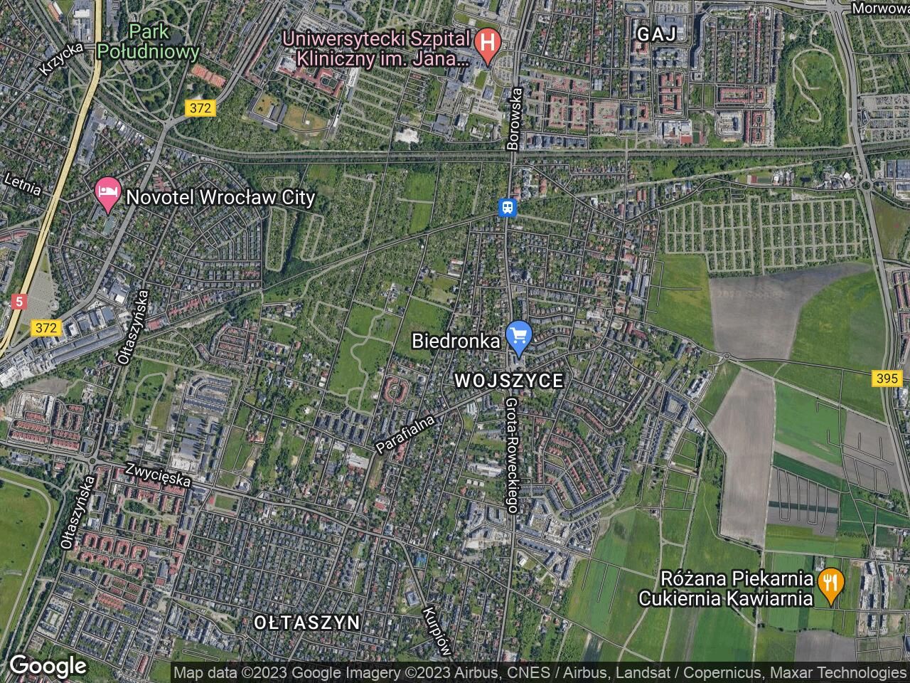 Działka inwestycyjna Wrocław Ołtaszyn, ul. Świt