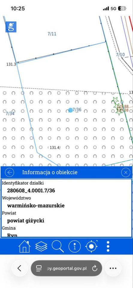 Działka budowlana Ryn. Zdjęcie 2
