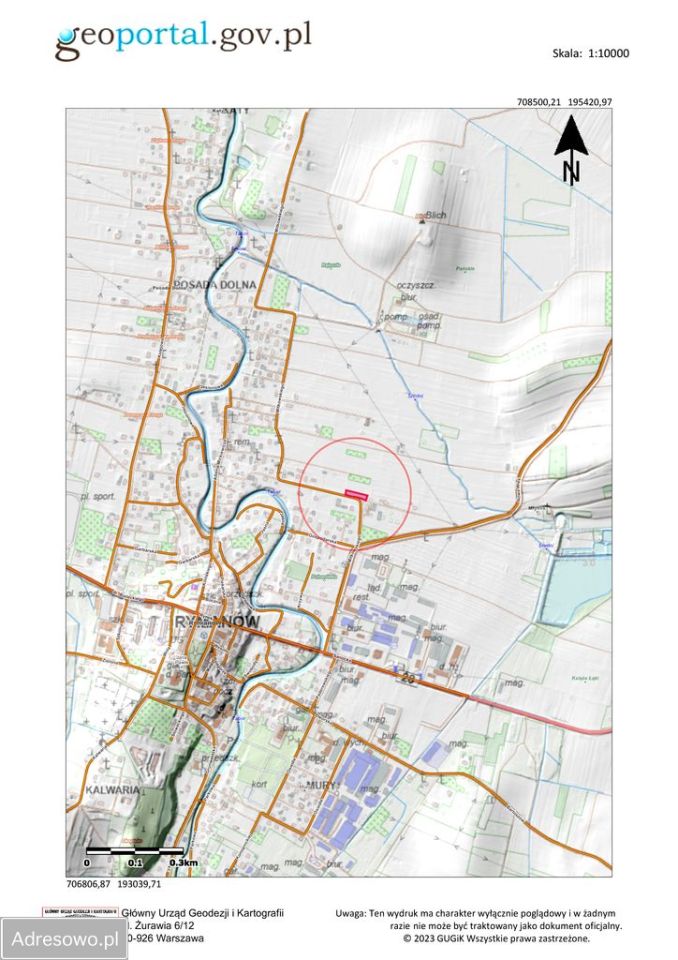 Działka budowlana Rymanów, ul. Mitkowskiego. Zdjęcie 3