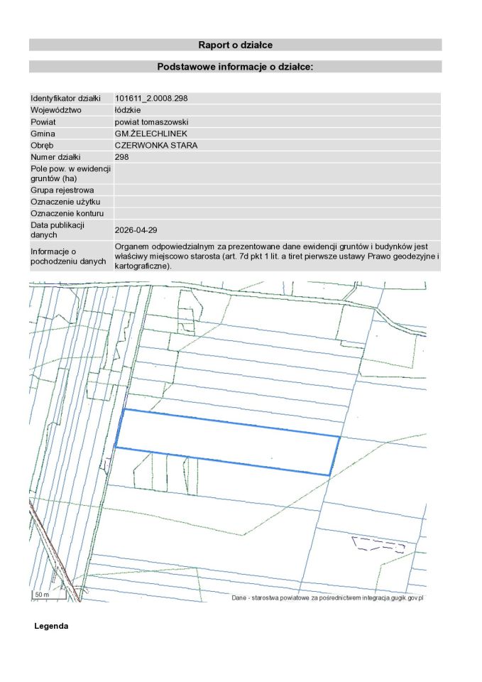Działka leśna Czerwonka. Zdjęcie 2