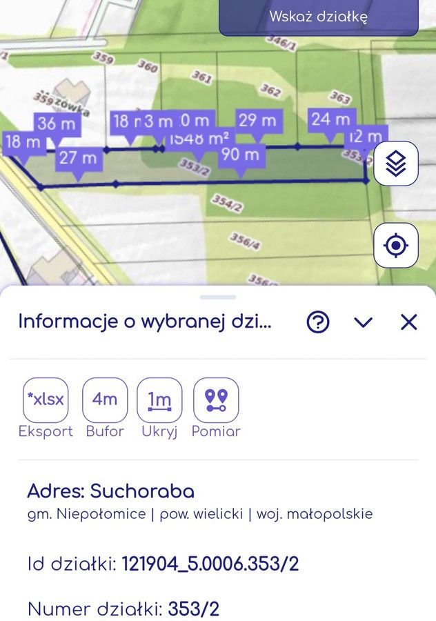 Działka budowlana Suchoraba. Zdjęcie 3