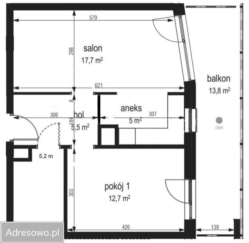 Mieszkanie 2-pokojowe Puławy, ul. Księżnej Izabelli. Zdjęcie 2