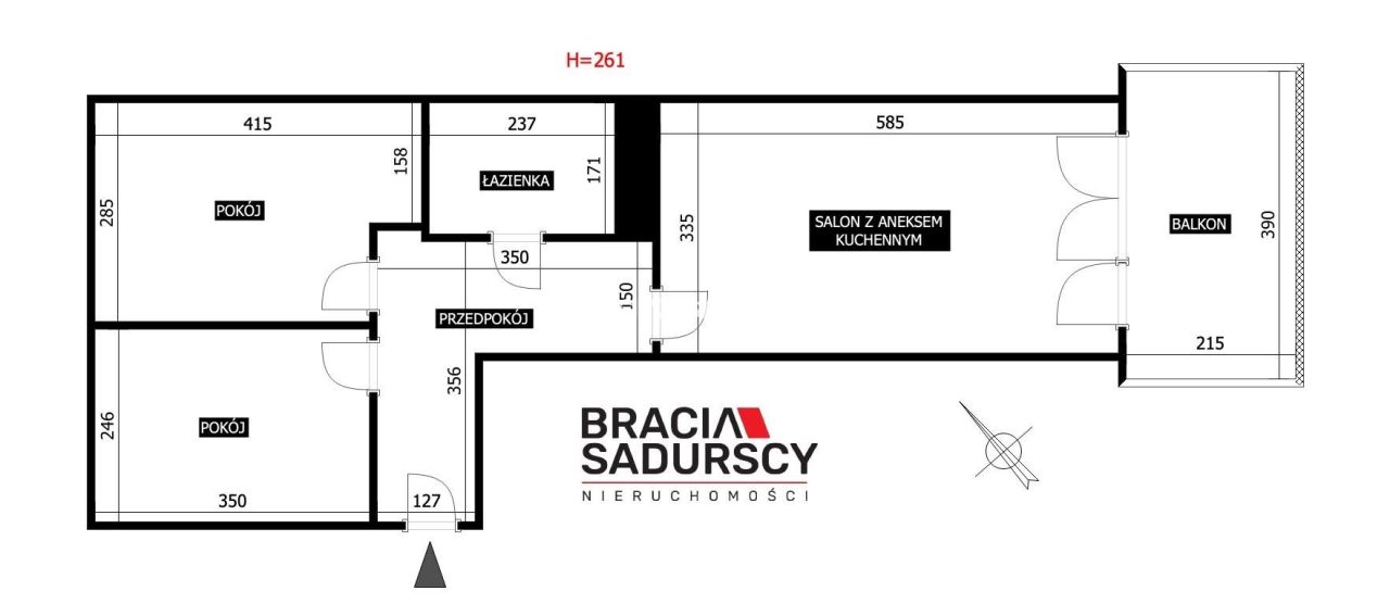 Mieszkanie 3-pokojowe Kraków Stare Miasto, al. 29 Listopada. Zdjęcie 33