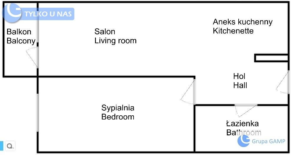 Mieszkanie 2-pokojowe Kraków Prądnik Biały, al. 29 Listopada. Zdjęcie 13