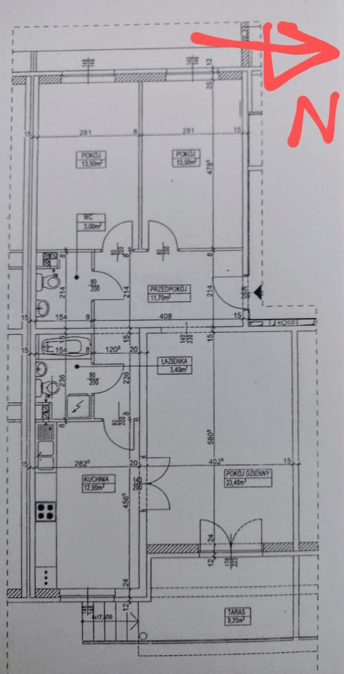 Mieszkanie 3-pokojowe Szczecin Bukowe, ul. Akwarelowa. Zdjęcie 7