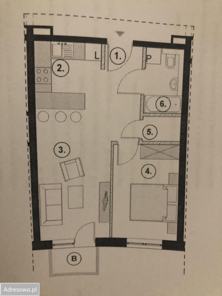 Mieszkanie 2-pokojowe Szczecin Centrum, ul. Potulicka. Zdjęcie 3