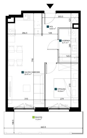 Mieszkanie 2-pokojowe Wrocław Krzyki, ul. Świeradowska. Zdjęcie 5