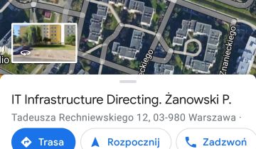 Mieszkanie 3-pokojowe Warszawa Praga-Południe, ul. Tadeusza Rechniewskiego