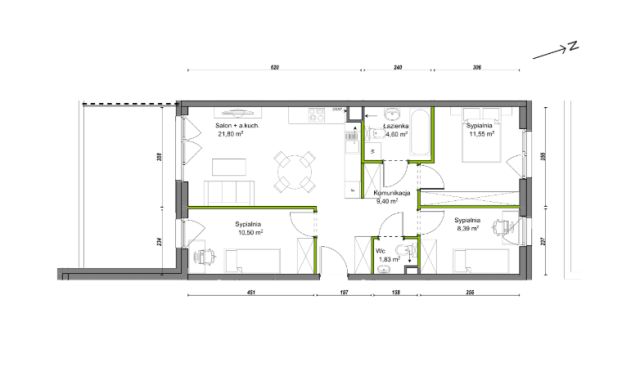 Mieszkanie 4-pokojowe Wrocław Ołtaszyn, ul. Orawska. Zdjęcie 8