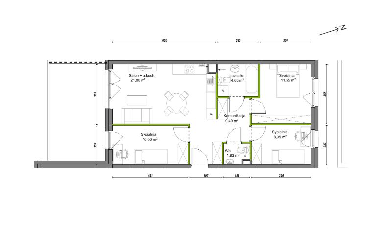 Mieszkanie 4-pokojowe Wrocław Ołtaszyn, ul. Orawska. Zdjęcie 8