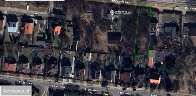 Działka budowlana Łódź Nowosolna, ul. Brzezińska. Zdjęcie 1