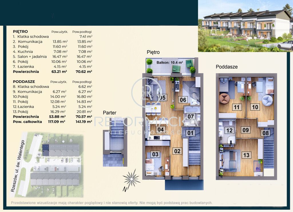 Mieszkanie 3-pokojowe Rzeszów, ul. św. Walentego. Zdjęcie 7