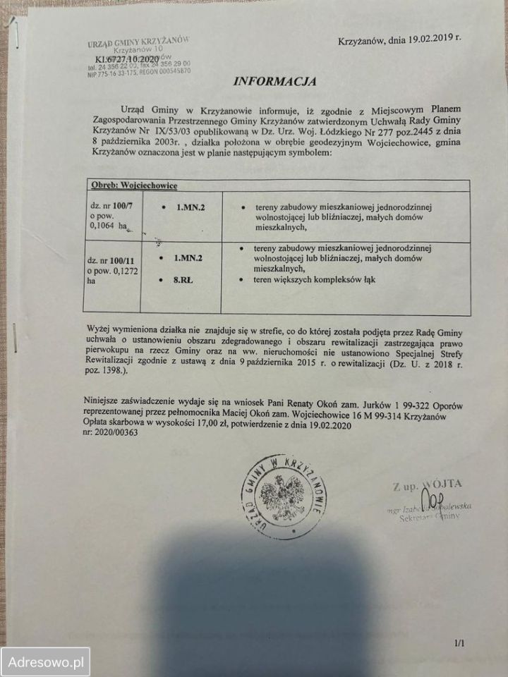 Działka budowlana Zawady. Zdjęcie 3