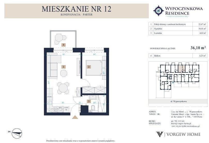 Mieszkanie 2-pokojowe Ustronie Morskie, ul. Wypoczynkowa. Zdjęcie 5