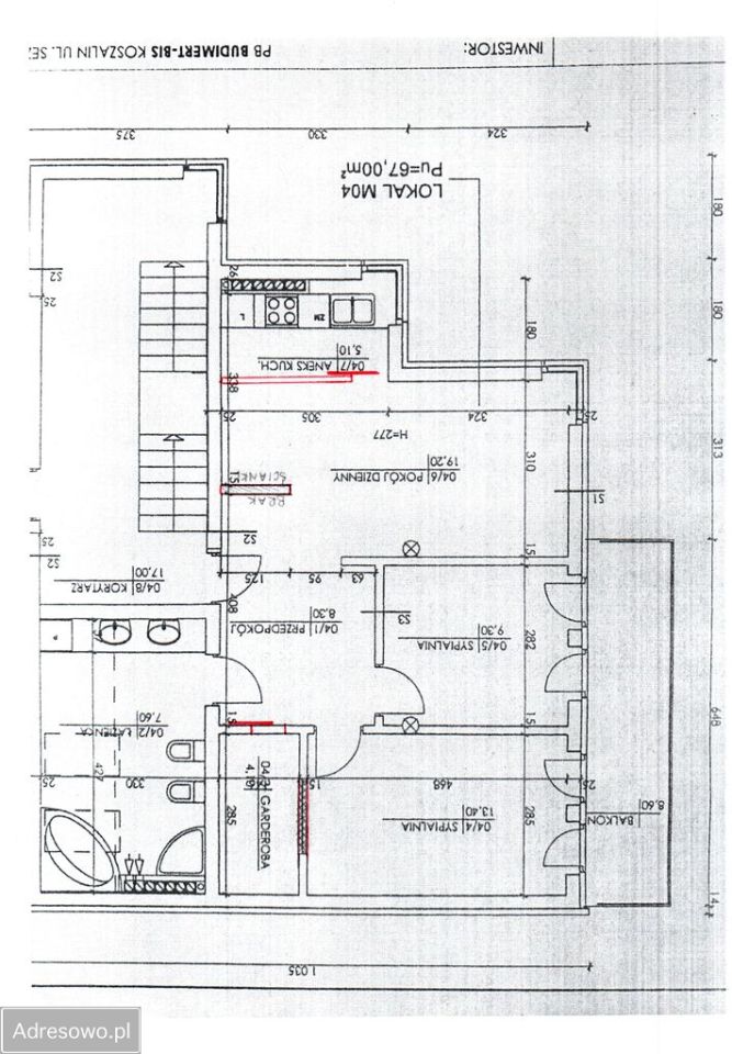 Mieszkanie 3-pokojowe Koszalin Centrum, ul. Niepodległości. Zdjęcie 10
