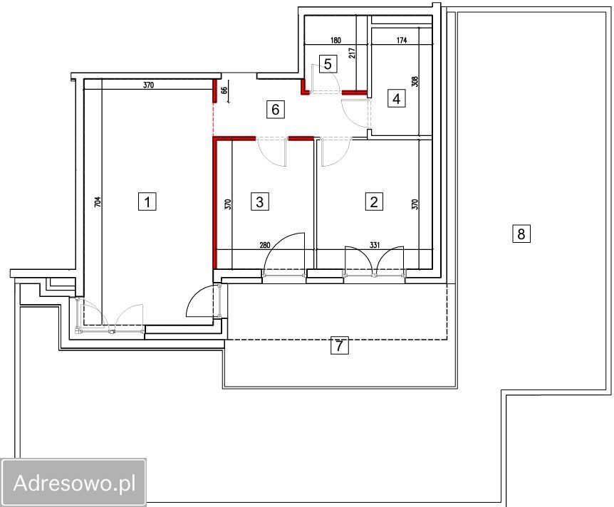 Mieszkanie 3-pokojowe Wrocław Różanka, ul. Obornicka. Zdjęcie 9