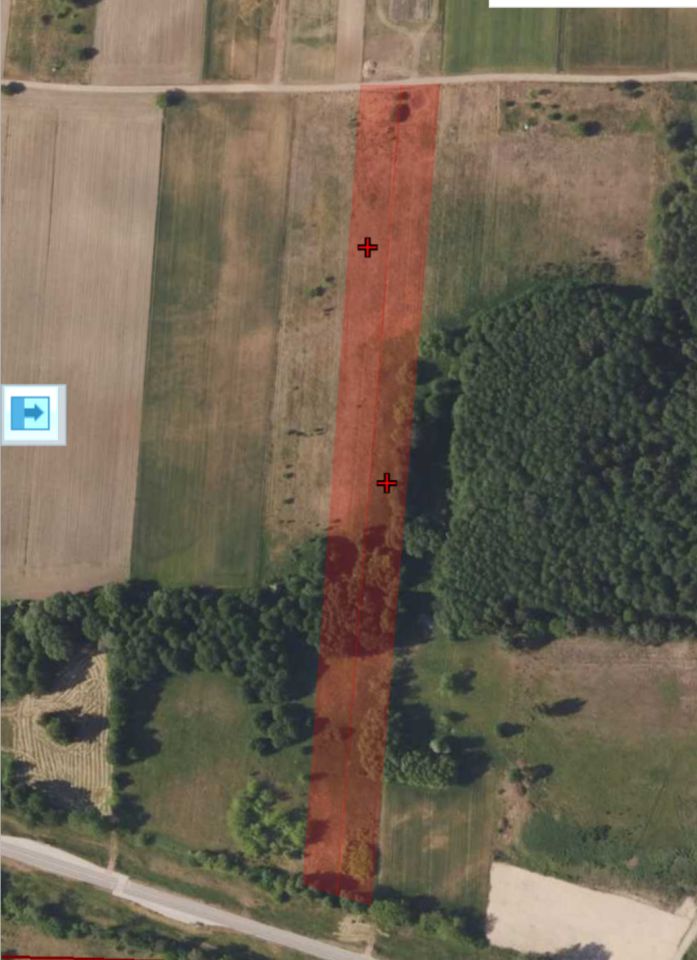 Działka inwestycyjna Żółtki